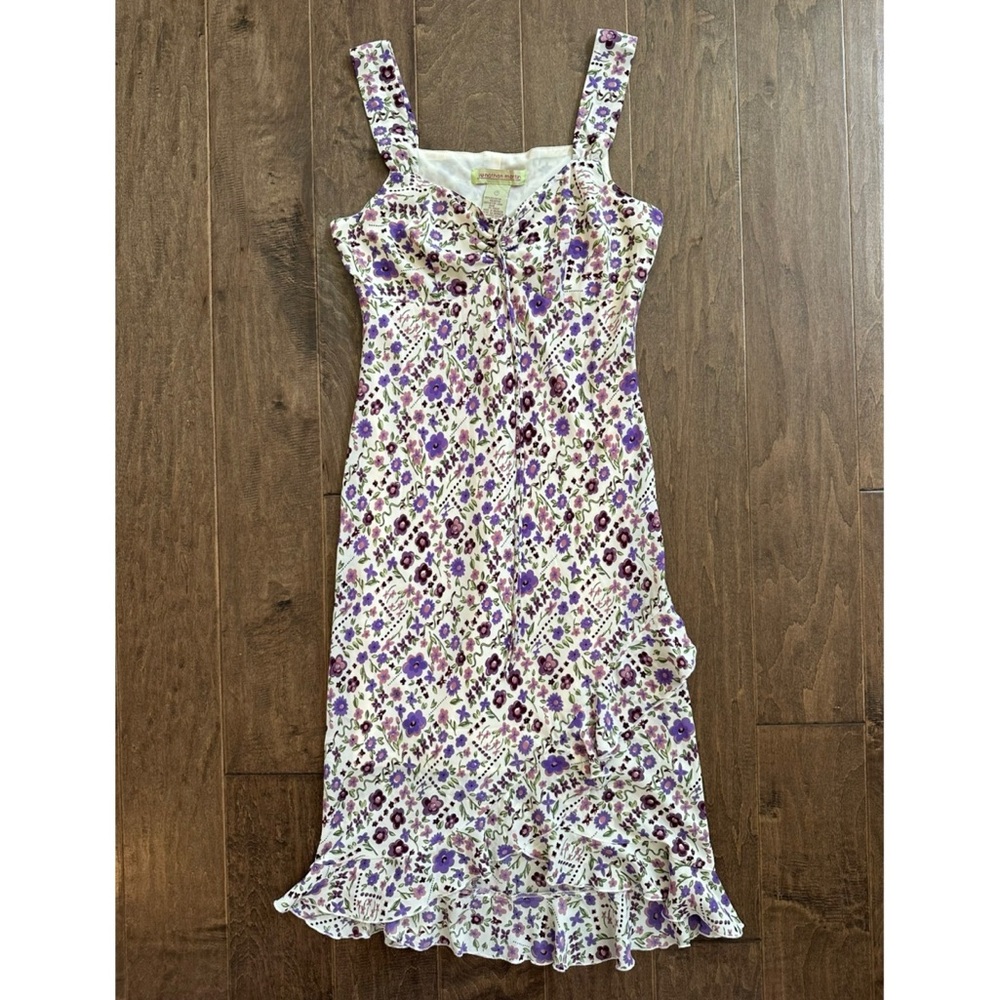 Vintage 1990’s Y2K Jonathan Martin Floral Midi Dress